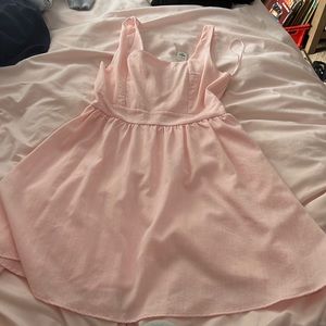 Baby pink baby doll dress